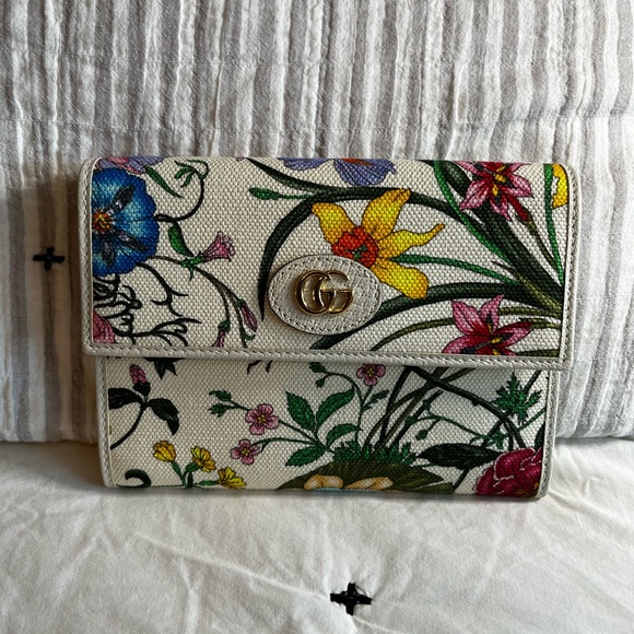 Gucci GG Marmont Flora Canvas Document Case - Picture 2 of 5